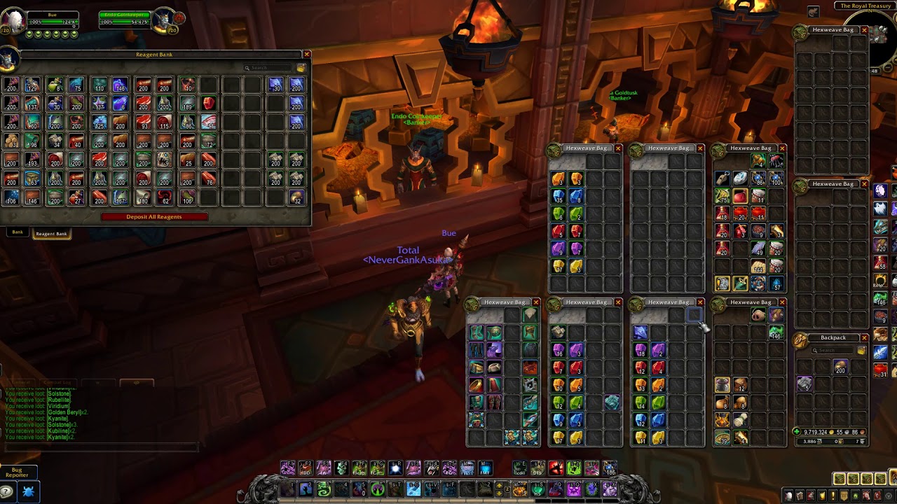 WoW BFA Jewelcrafting - Prospecting 200x of each ore new ore (results at the end)