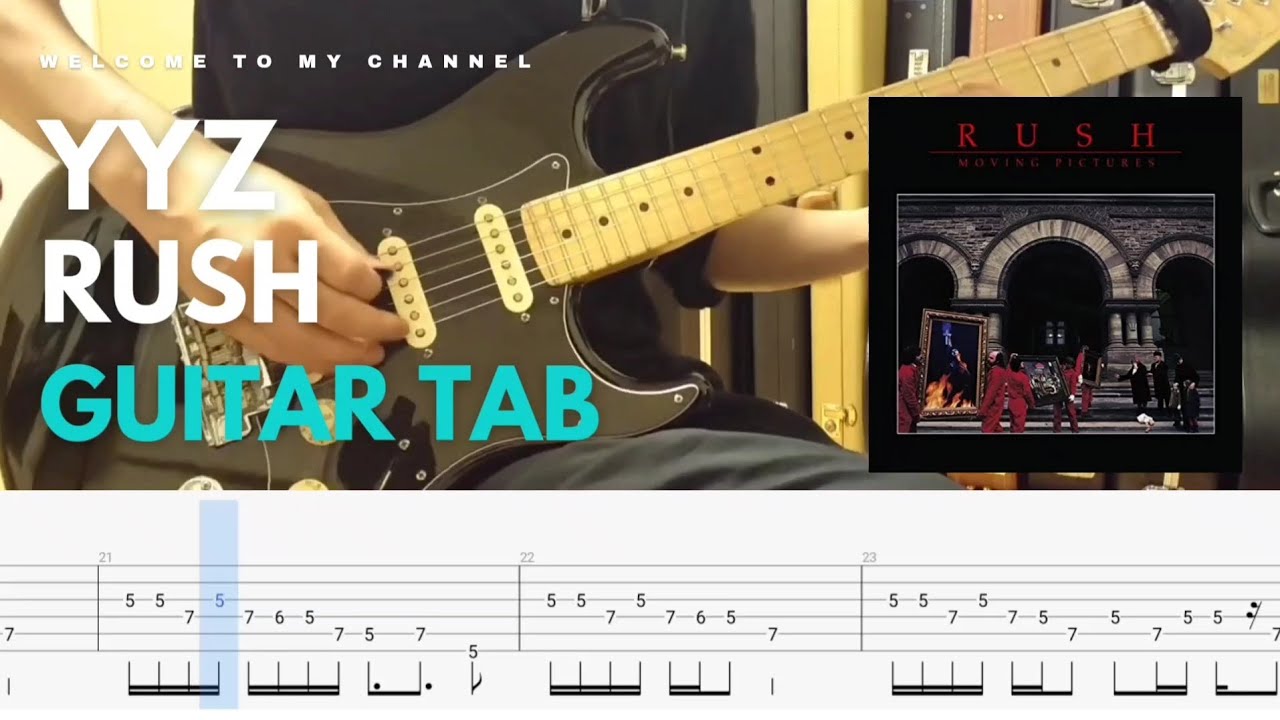 〚TAB〛YYZ - Rush│guitar cover│tabs│lesson