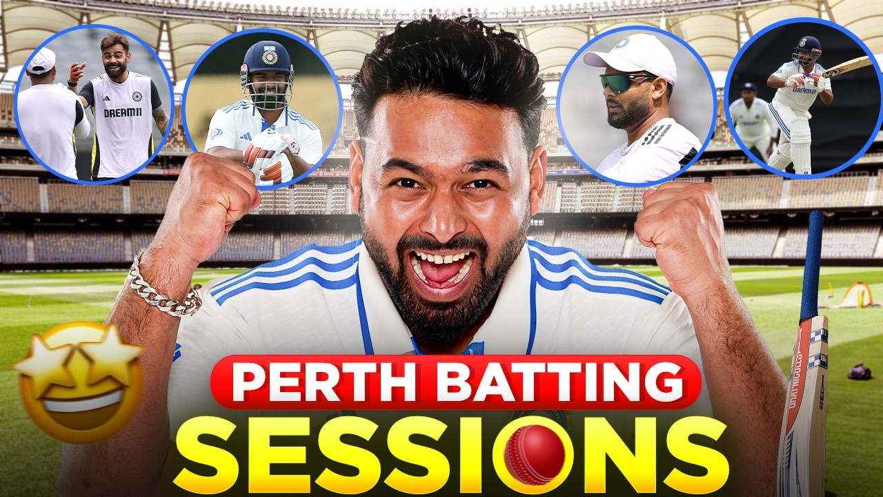 BATTING SESSIONS AT PERTH ft. @JaspritBumrah1993🙂 | RISHABH PANT | AUSvIND