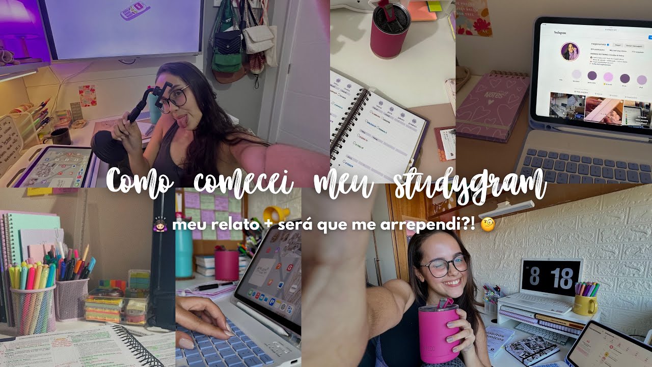 🙇🏻‍♀️ COMO COMECEI MEU STUDYGRAM | será que me arrependi? 🤔