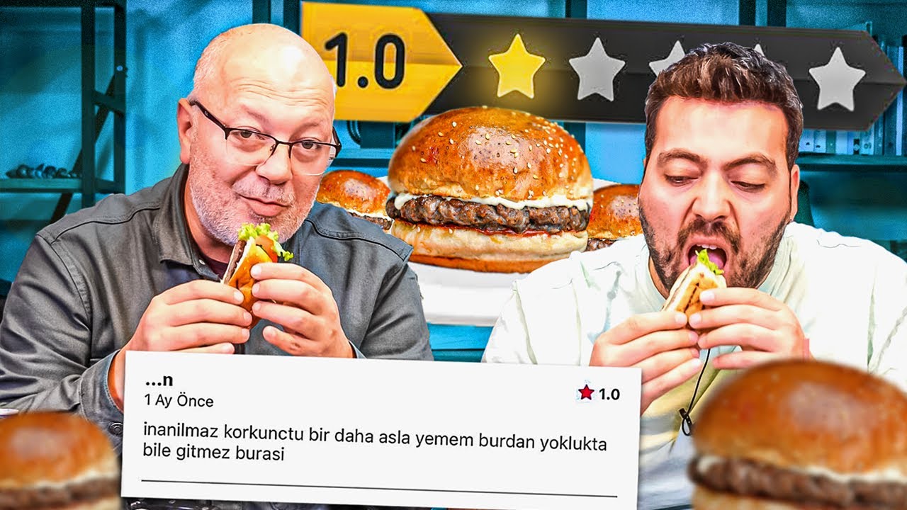 KÖTÜ PUANLI HAMBURGERLERİ DENEDİK ! @serdarbaskan
