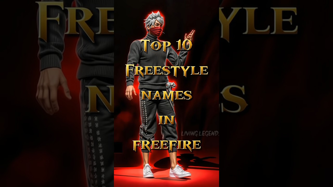 TOP 10 FREESTYLE NAMES IN FREE FIRE 😱🔥 || #telugu #facts #names #gamename #mbg #livinglegendsff