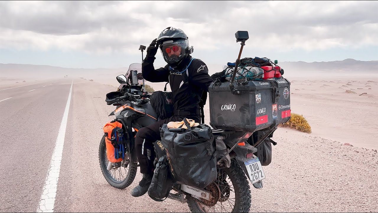 DESERTO DO ATACAMA DE MOTO...