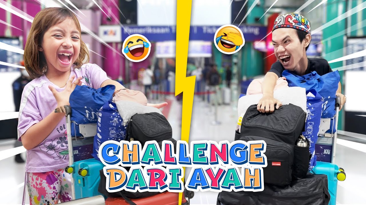 LEIKA NAIK KERETA API MALAM DAPAT CHALLENGE DARI AYAH 😍 LEIKA LIBURAN KE JAKARTA KETEMU MASINIS