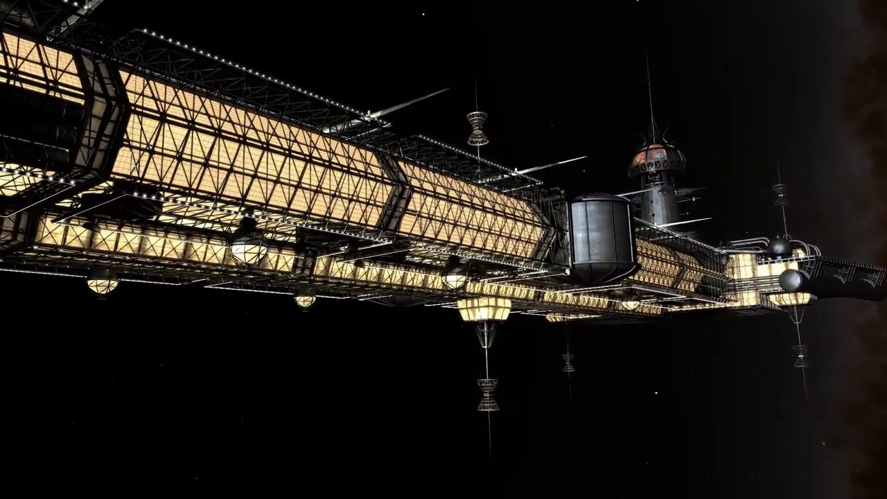 USS Cygnus Flypast [The Black Hole]