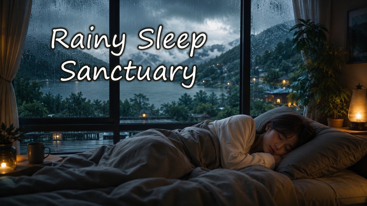 10 Hours Rain Sounds & Meditation Music for Deep Sleep