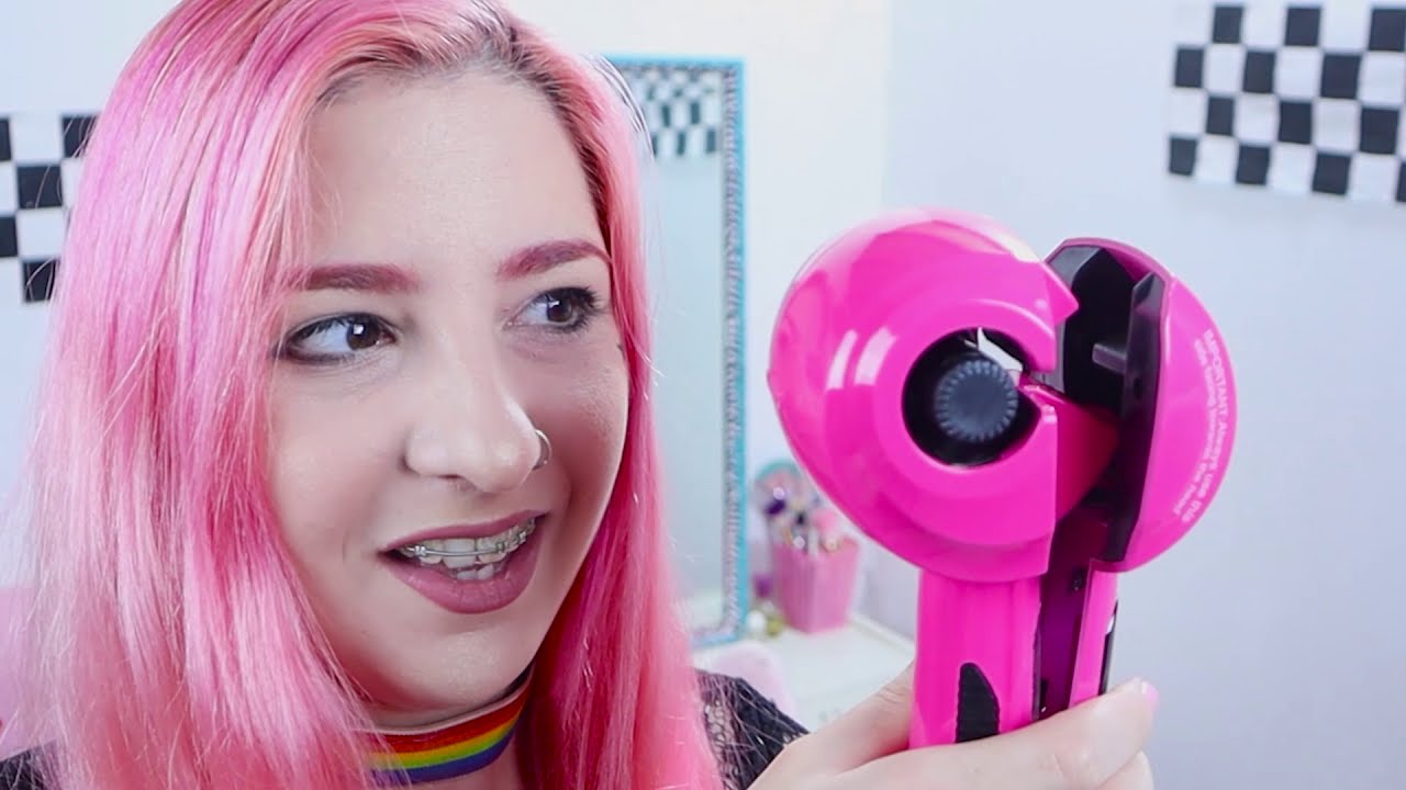 Probando el rizador mas raro que probé *impactada* ¿vale la pena? - Ann Look