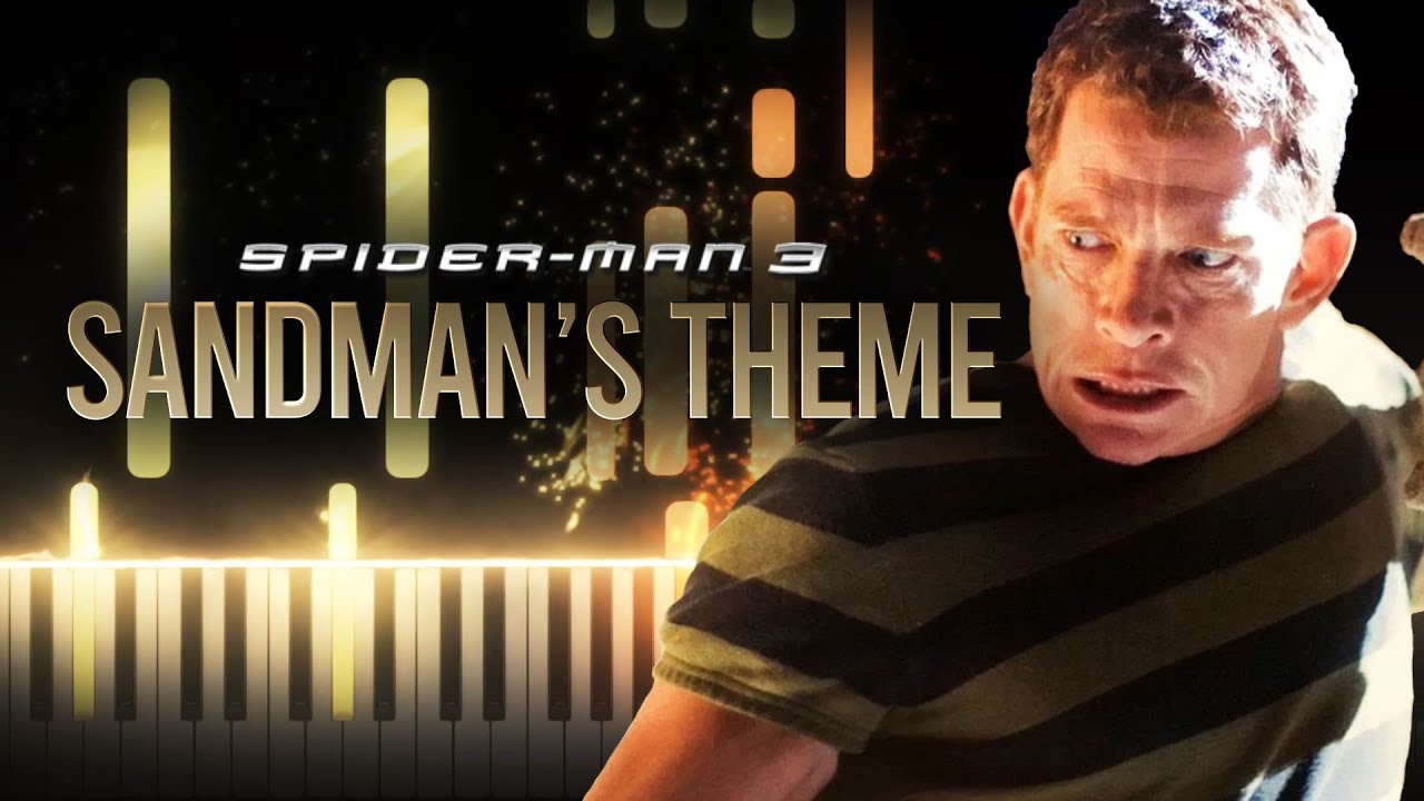 Sandman's Theme - Spider-Man 3 (2007) OST | (Synthesia Piano Tutorial)+SHEETS & MIDI