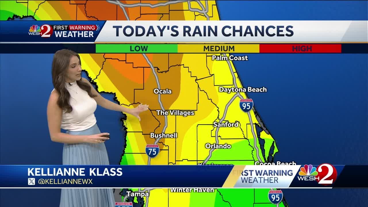 Rain returns briefly Monday afternoon in Orlando | April 28 forecast