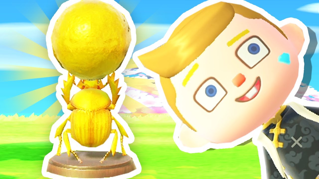 I Crafted the GOLDEN DUNG BEETLE in Animal Crossing!