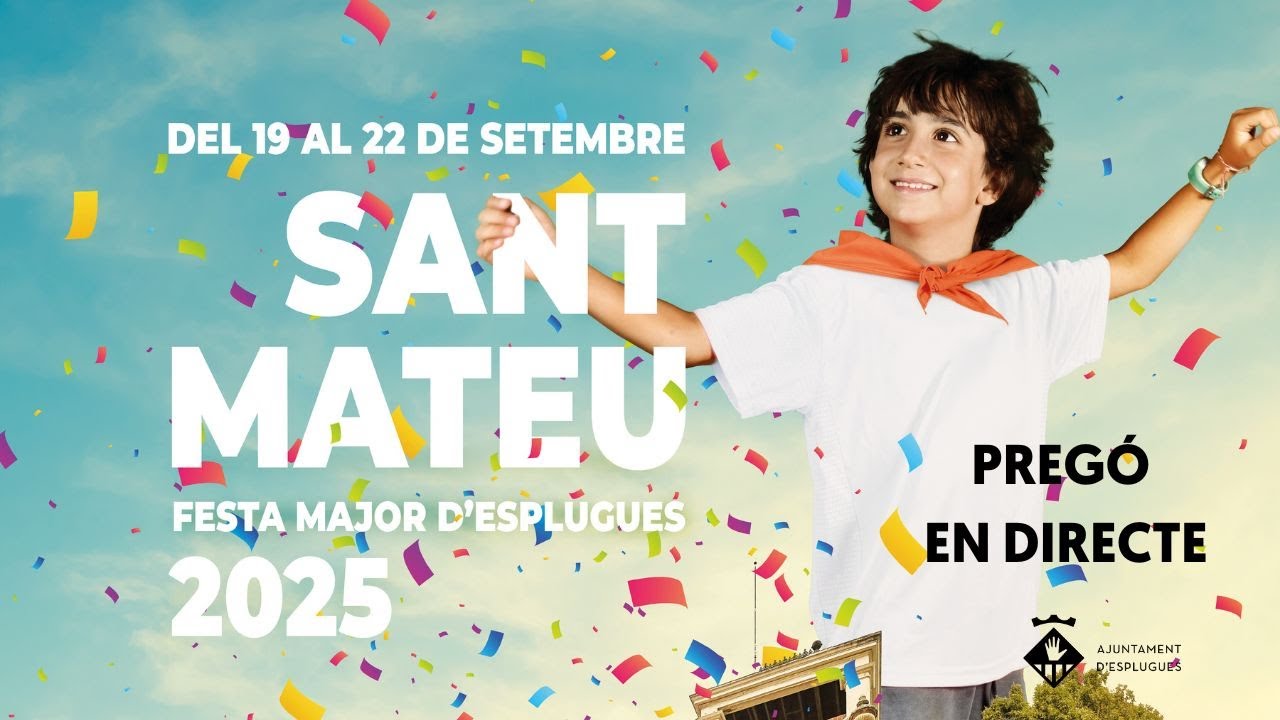 Pregó i Toc d'Inici de la Festa Major d'Esplugues - Sant Mateu 2025