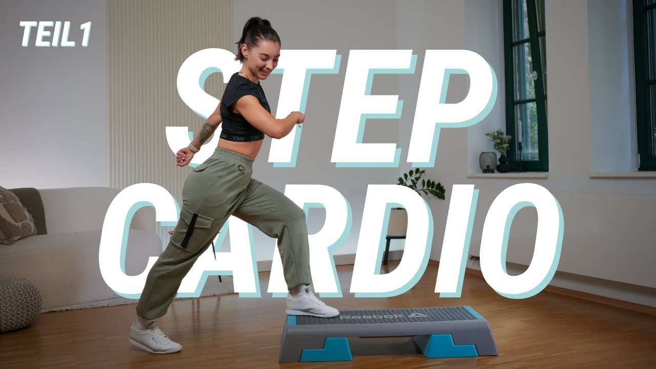 Step Aerobic für Einsteiger Teil 1 | keine Choreo | Step Cardio | Beginner Step Training 12 Min.