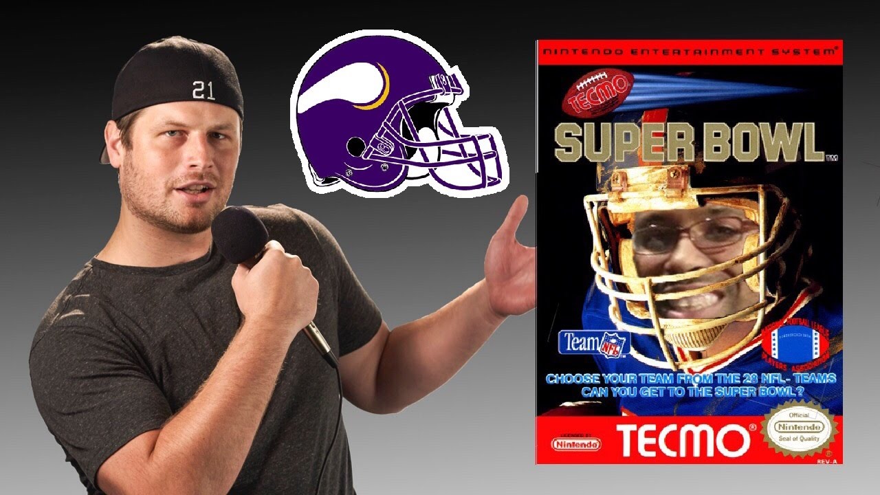 Tecmo Super Bowl - NES - Minnesota Vikings - Tecmo Madison XIII Training with Mort