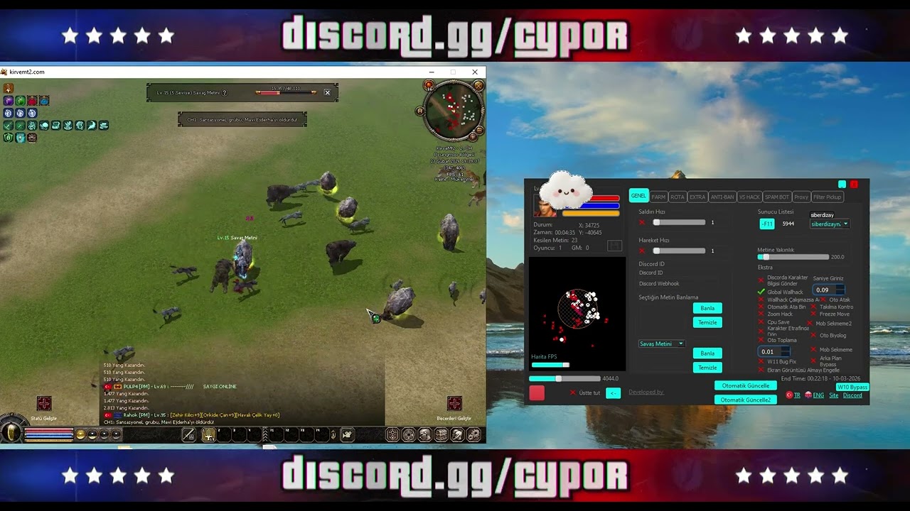 KirveMt2 | Metin Stone Bot | Farm Bot |  Anti-BAN | Cypor Bot