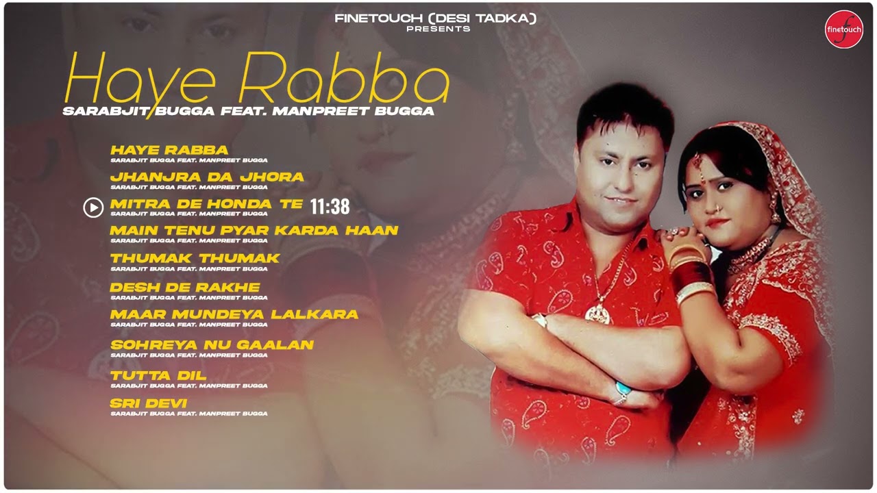 Haye Rabba (Full Album) : Sarabjit Bugga Ft. Manpreet Bugga | New Punjabi Album 2022 | Finetouch