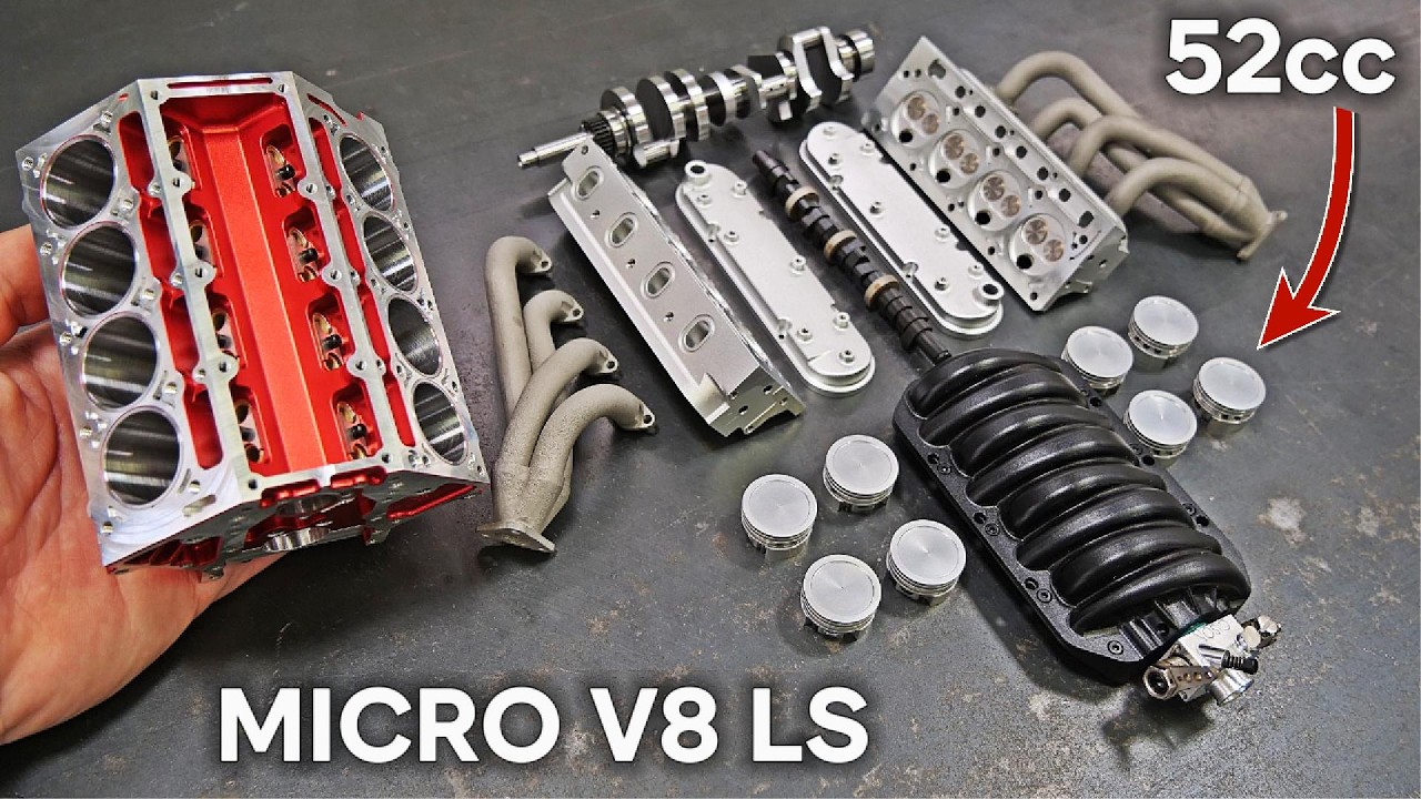 Miniature LS V8 Assembly & Run - INSANE Sound!