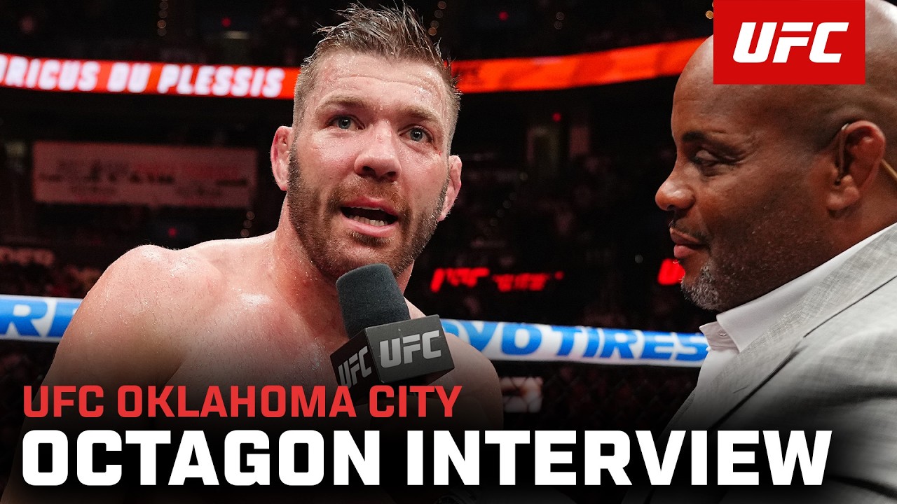 Интервью с Дрикусом дю Плесси в октагоне | UFC Оклахома-Сити