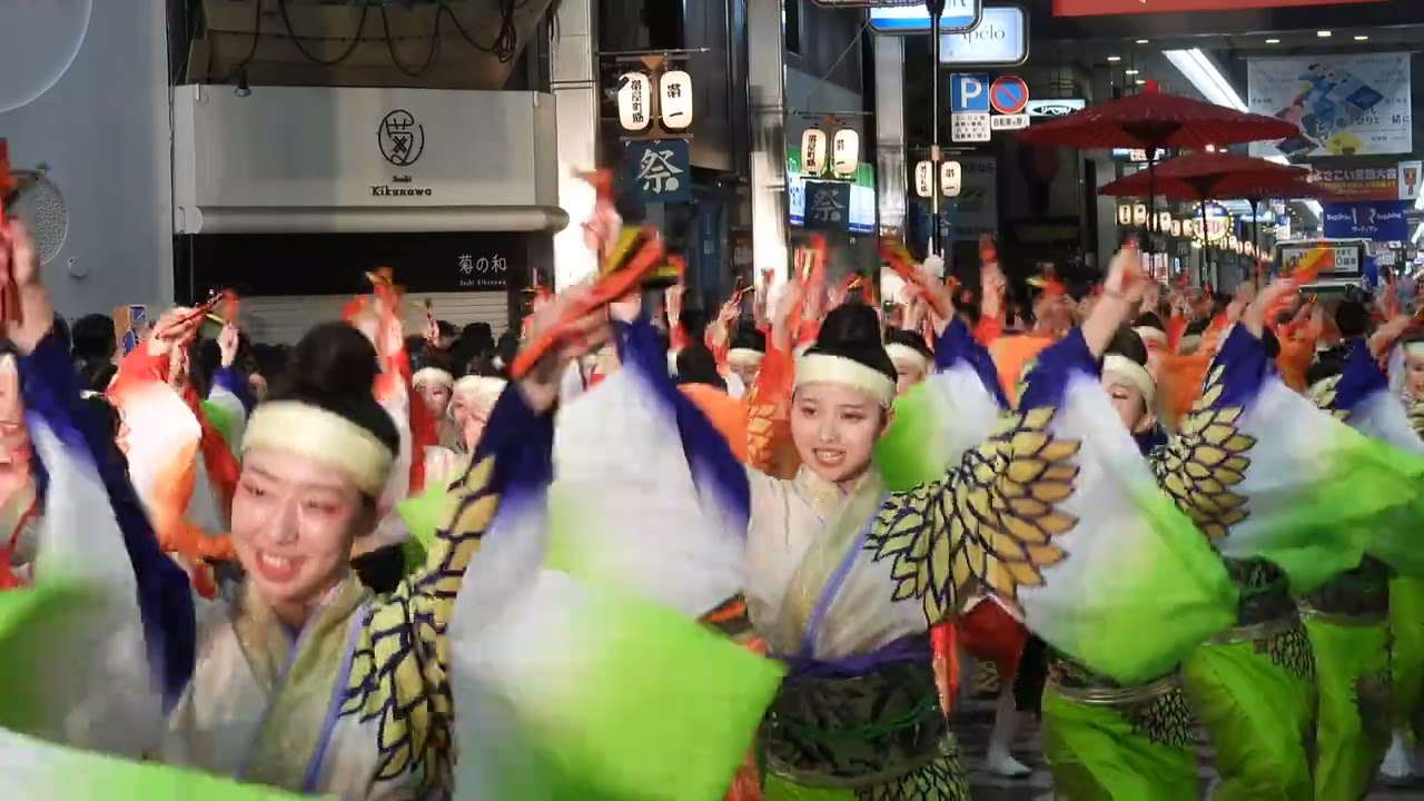 ４K　俵屋グループ　高知よさこい2025 　帯屋町演舞場