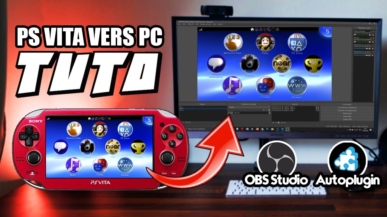 TUTO Afficher & Enregistrer l'écran PS Vita sur PC par USB - Stream OBS PSVita udcd_uvc Autoplugin 2