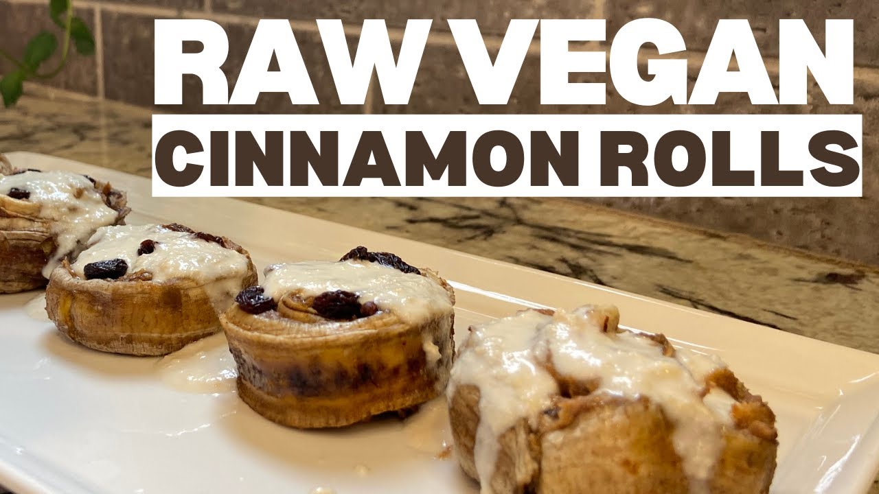 THE BEST RAW VEGAN CINNAMON ROLLS RECIPE | Soft & Delicious!
