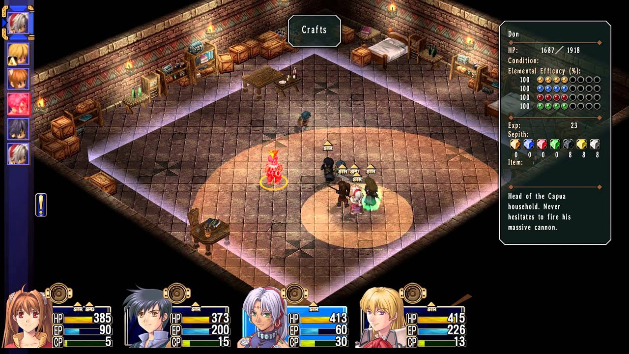 The Legend of Heroes - Trails in the Sky Gameplay