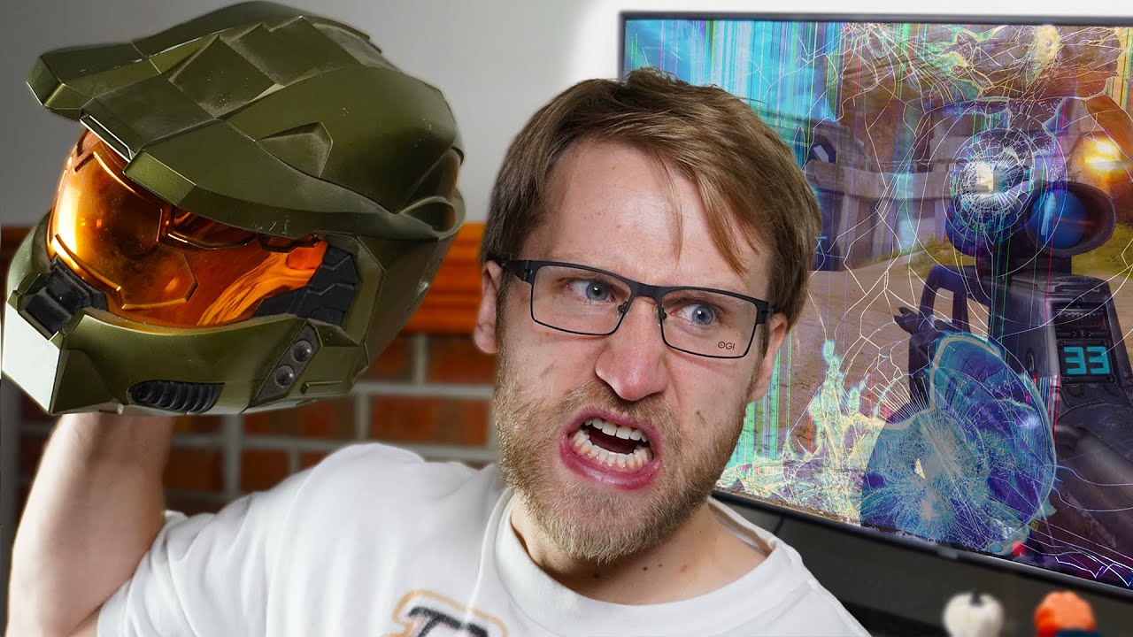 Психопат разбил телевизор из-за Halo Infinite