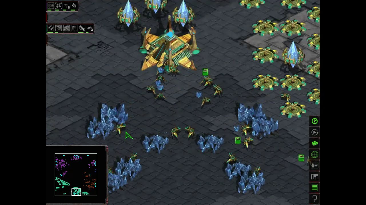 StarCraft Replay - Orbital Relay Map - The Battle of Protoss