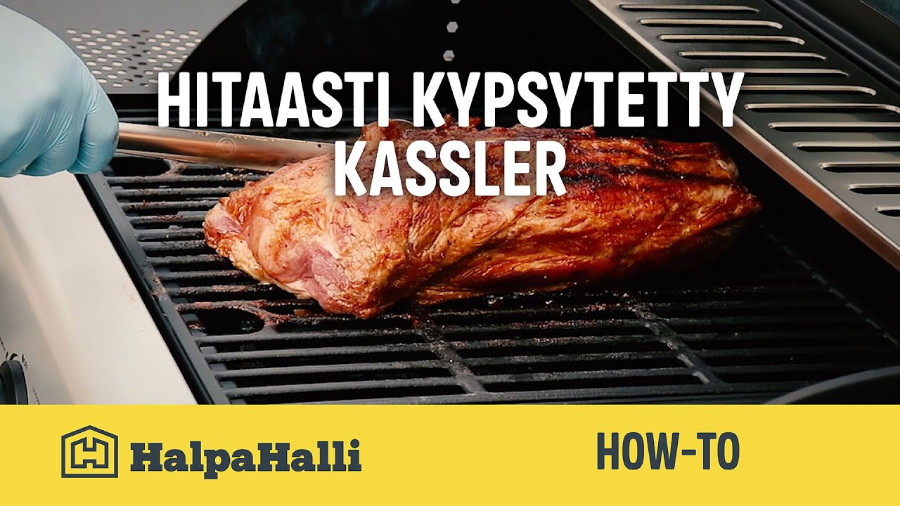 Hitaasti kypsytetty kassler • HalpaHallin grillausvinkki