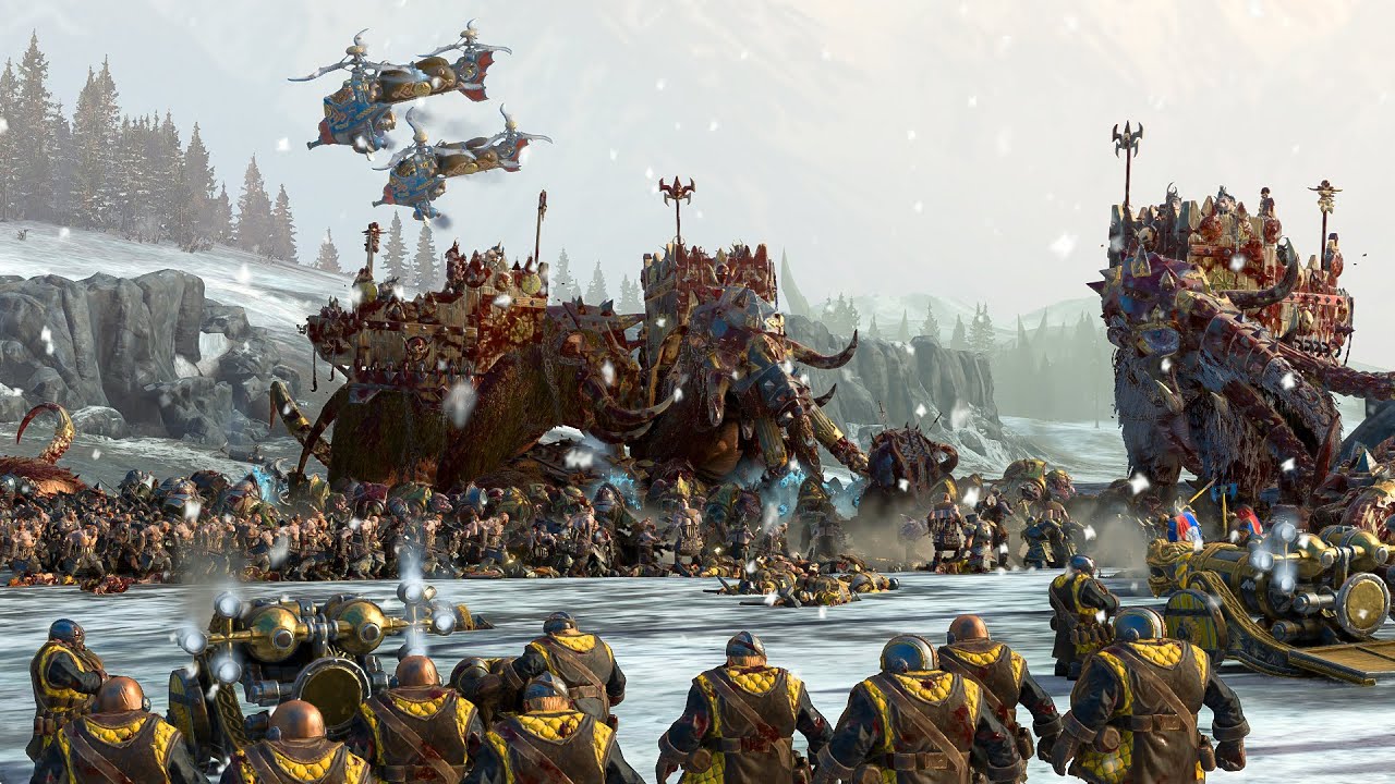 NORSCA vs DWARFS - Massive TotalWar Warhammer 3 cinematic battle