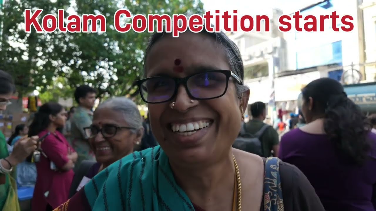 Kolam competition begins @ Mylapore festival