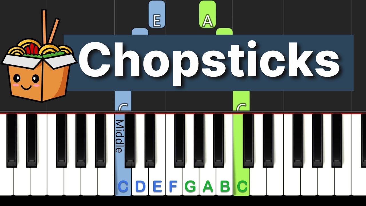 Как играть CHOPSTICKS: простая игра на фортепиано