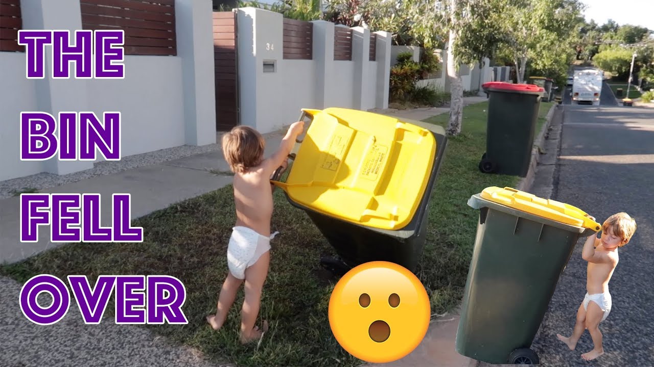 Mason Garbage Truck Recycle Bin Falls