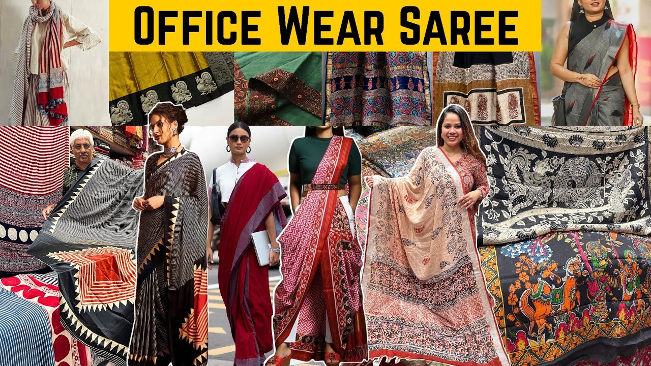 Latest OFFICE WEAR SAREES😍 | Mumbai's Best Saree Market | Handloom Saree in Mumbai | Saree Shopping