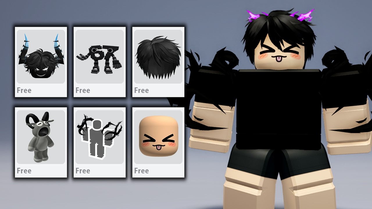 ВАУ! БЕСПЛАТНЫЕ ПРИЧЕСКИ И ПРЕДМЕТЫ ROBLOX 🤯 БЕСПЛАТНЫЕ ПРЕДМЕТЫ UGC ROBLOX 2026! 🖤⚫️ [ЧЕРНЫЙ]
