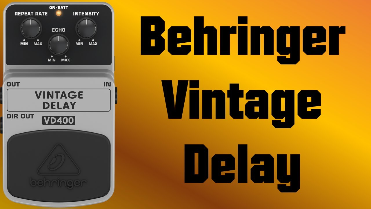 Behringer Vintage Delay (VD400) - Demo