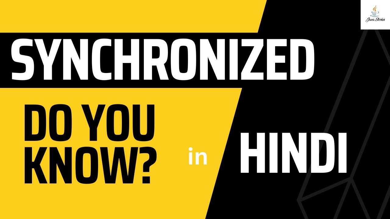 You don't know Synchronized keyword in Java
