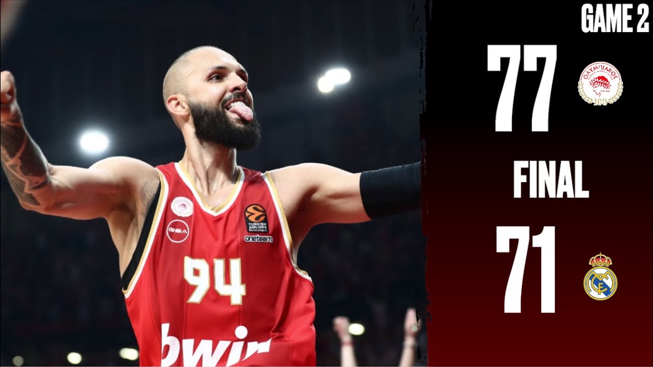Olympiacos - Real Madrid 77-71 | Playoffs Game 2 Full Game Highlights | 25.04.2025