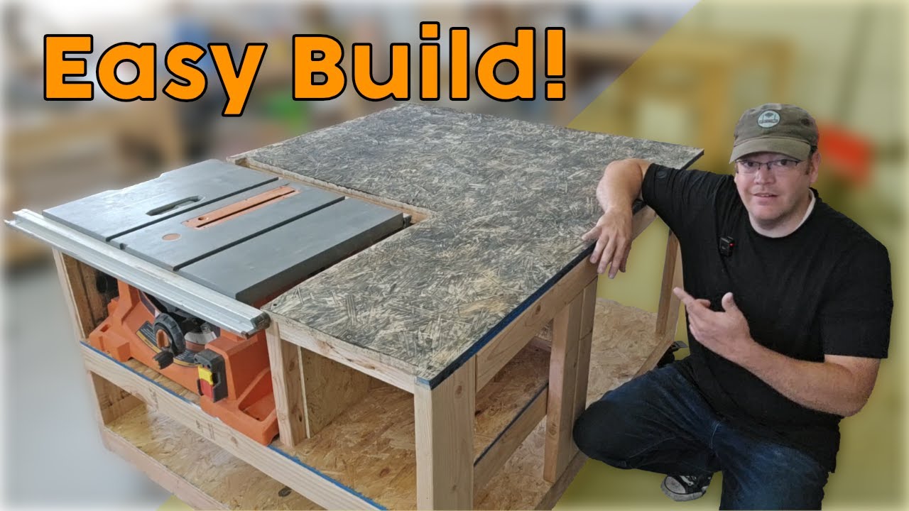 I Wish I Built This Table Saw Workbench Years Ago!