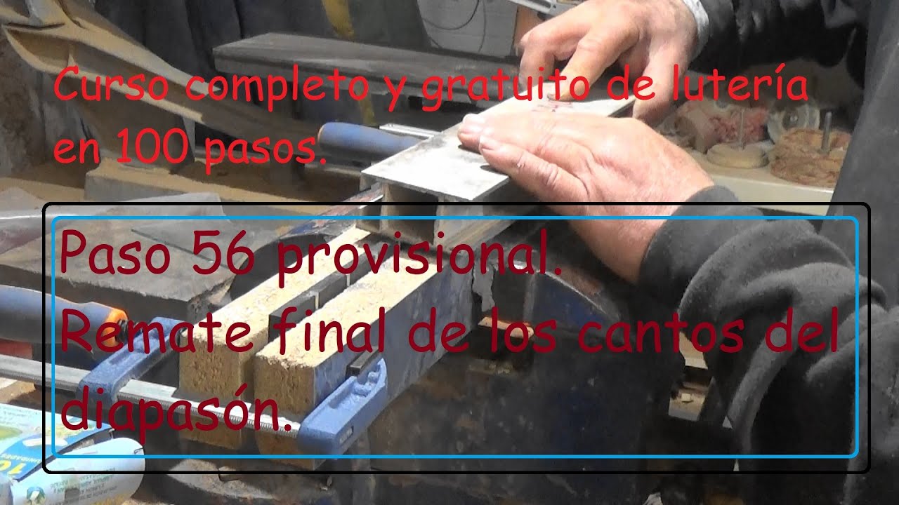 Construcción de guitarras españolas en cien pasos. Paso 56 provisional.