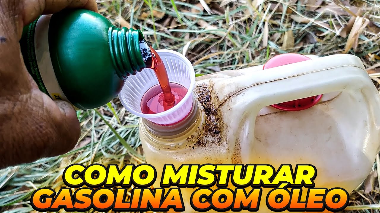 COMO FAZER A MISTURA DA GASOLINA COM ÓLEO NA ROÇADEIRA