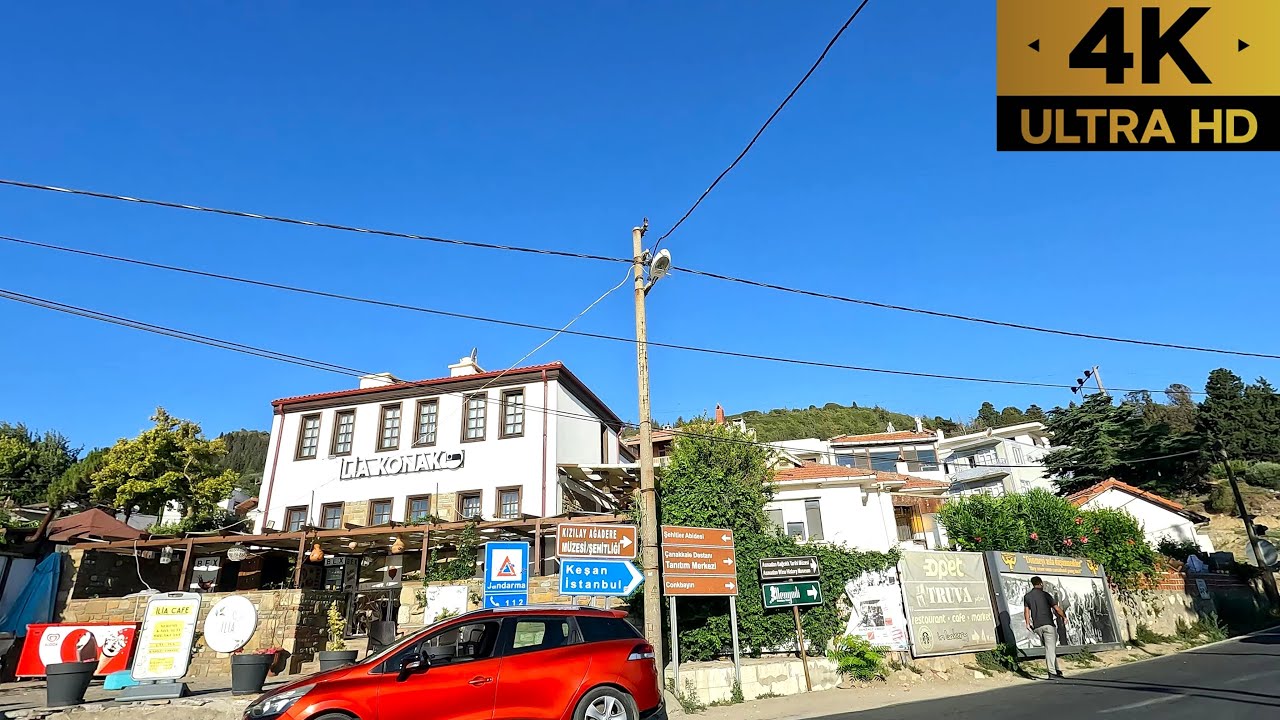 Çanakkale Eceabat | Çarşı ve Şehir Merkezi Turu | Kilitbahir - Eceabat Yolu | 4K | 60fps | 2025 |