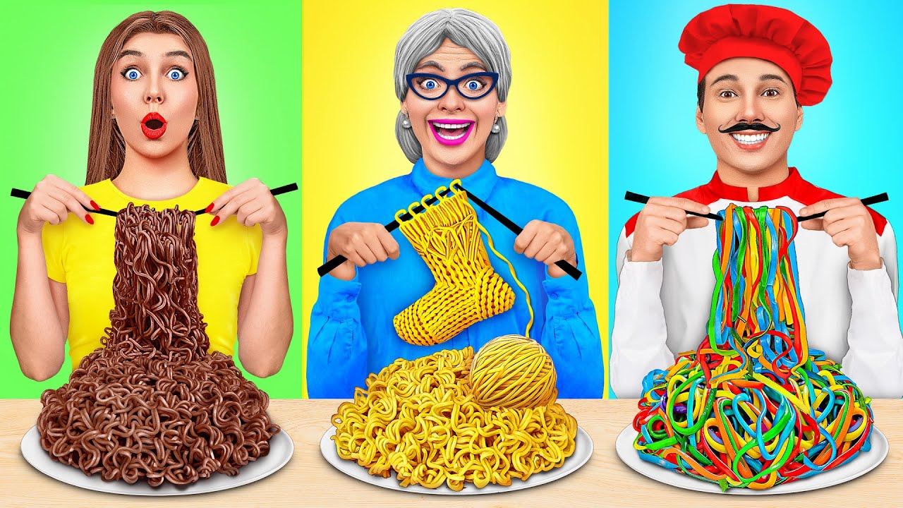 Já vs Babička Kuchařská Výzva | Kuchyňská Bitva s Tajnými Gadgety TeenDO Challenge