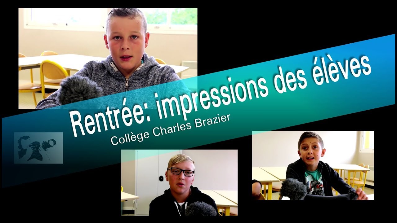 La rentr&eacute;e au coll&egrave;ge : impressions des 6e