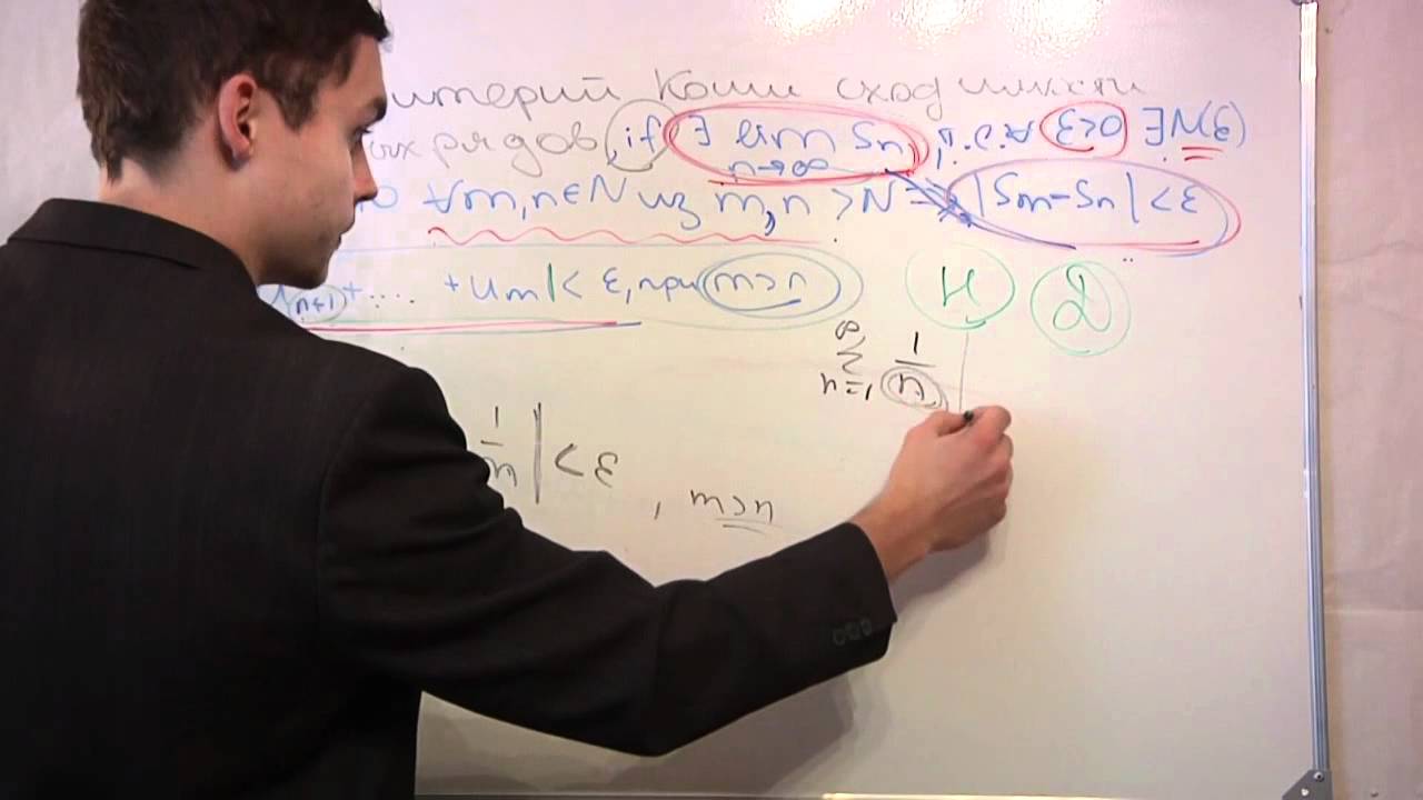 Критерий Коши сходимости числовых рядов