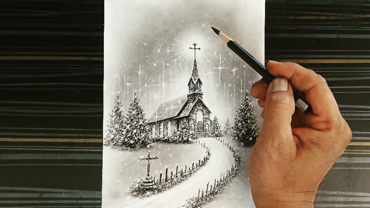 Welcome christmas season pencil drawing easy.