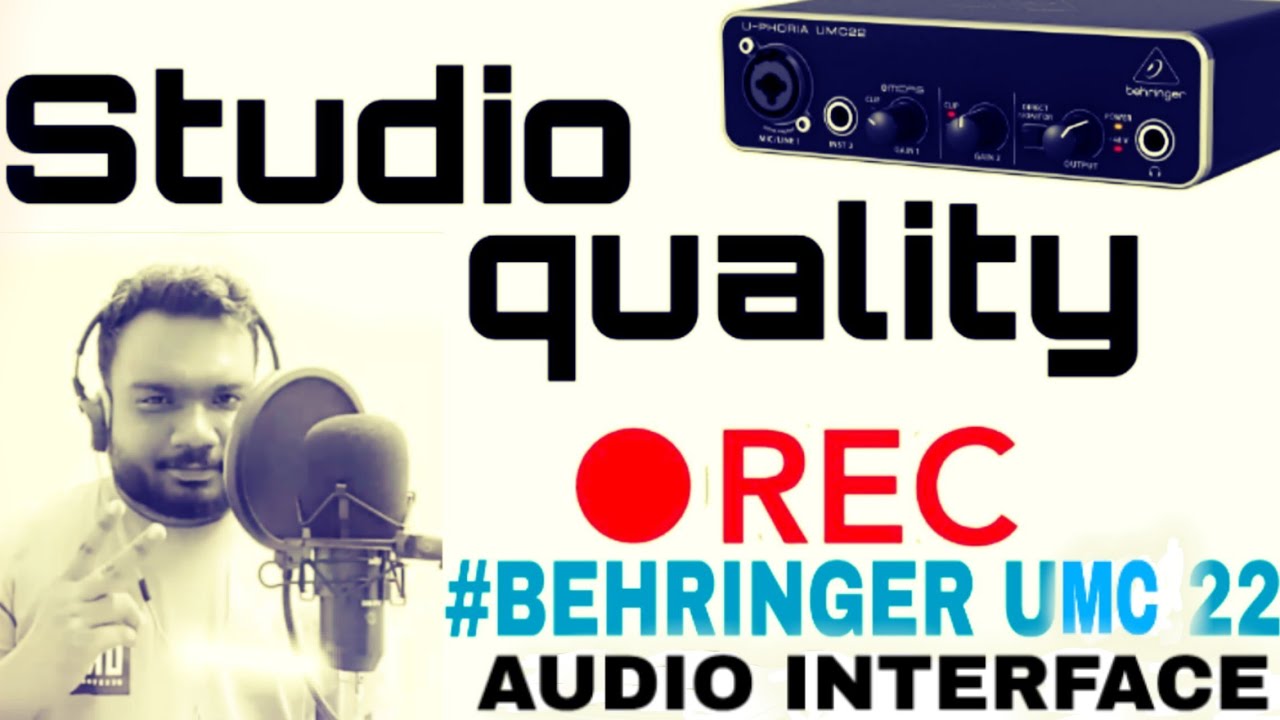 BEHRINGER U-PHORIA UMC 22|BEST AUDIO INTERFACE|UNDER 5000|RECORD VOCAL & INSTRUMENT|IN YOUR COMPUTER