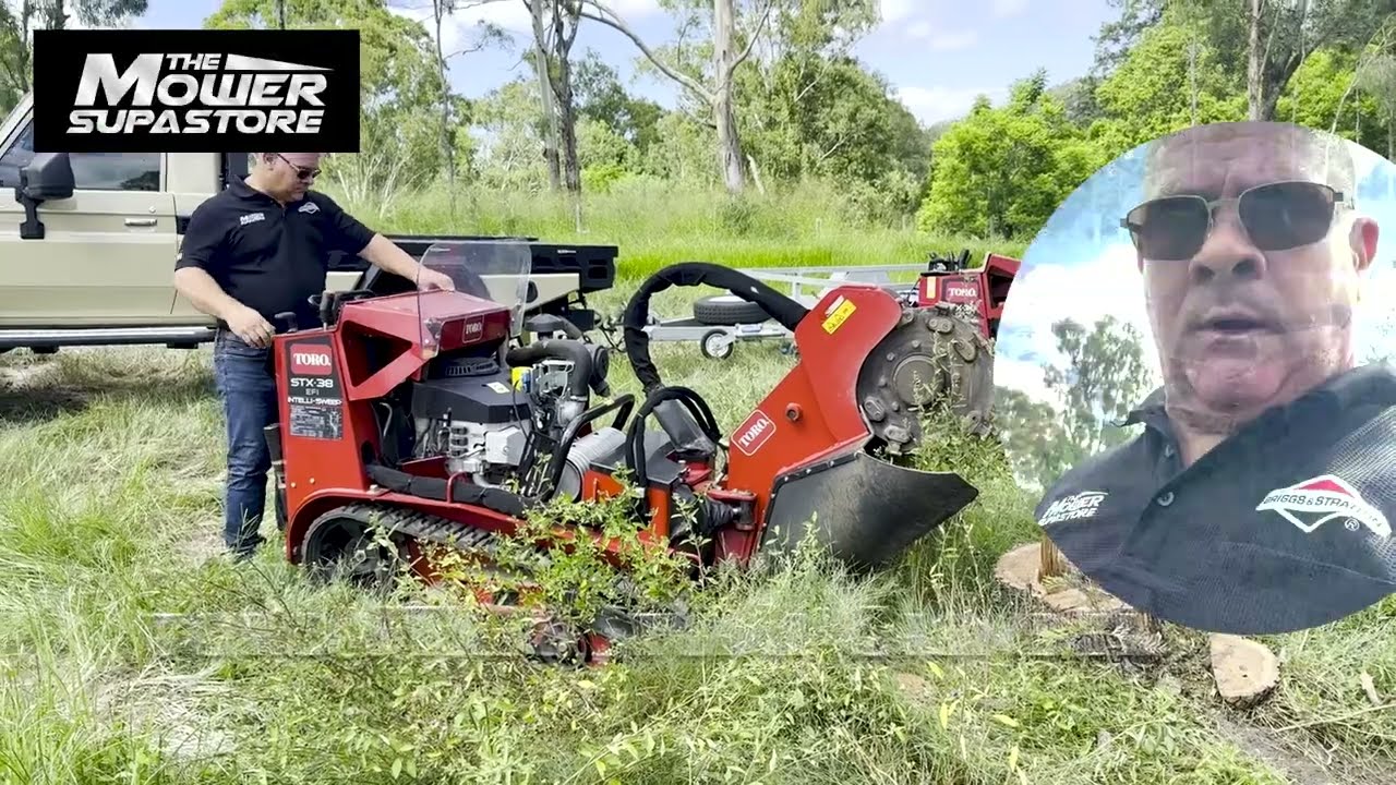 Testing the Toro STX-38: Professional Stump Grinding in Action