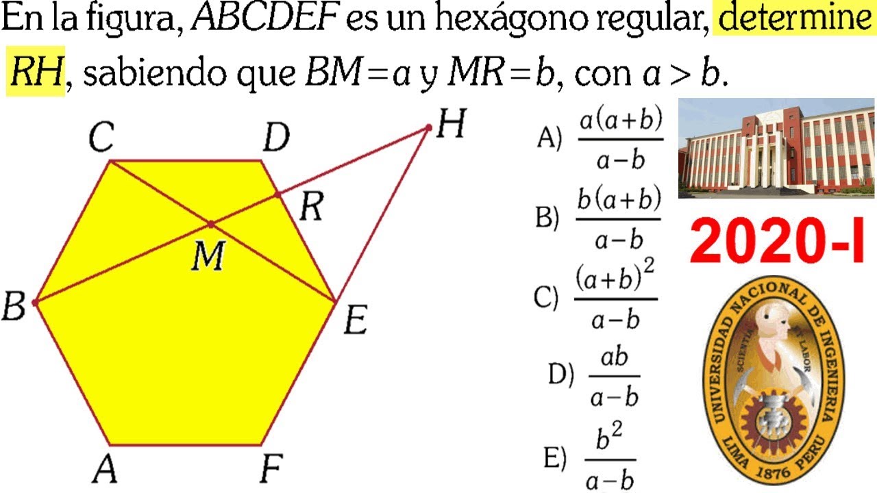 EXAMEN UNI 2020-1 SOLUCIONARIO ADMISION UNIVERSIDAD DE INGENIERIA 2020 I MATEMÁTICAS SEGUNDA PRUEBA