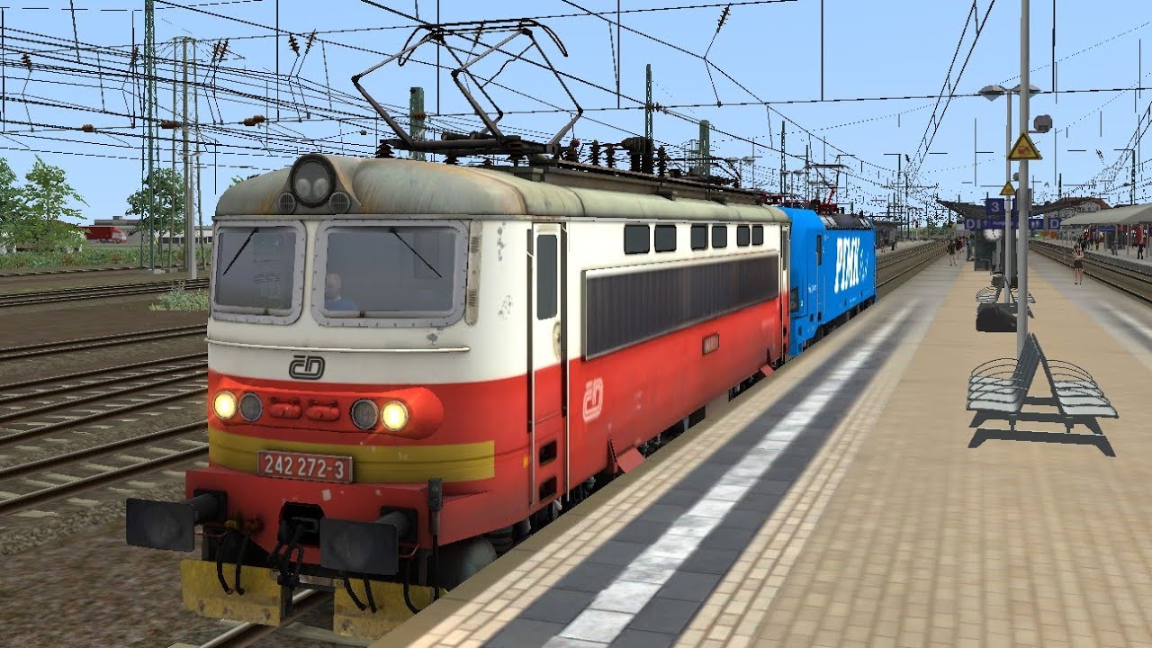 Train Simulator Classic: Riesa - Leipzig with two locomotives - 242 272-3 и Siemens Smartron 80 006