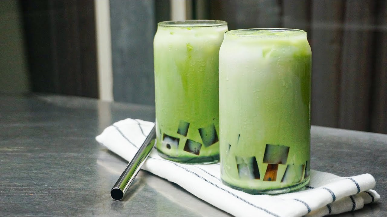 Greentea Milk Coffee Jelly | Easy Beverage Recipe